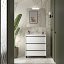Mueble de baño Attila con patas 3 cajones white satin de Salgar